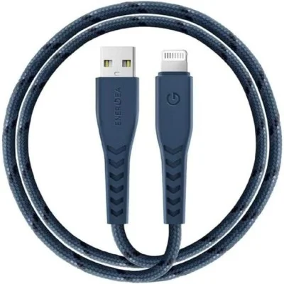 ENERGEA NYLOFLEX CABLE, CHARGE AND SYNC TOUGH LIGHTNING C89 MFI 1.5M &ndash; BLUE
